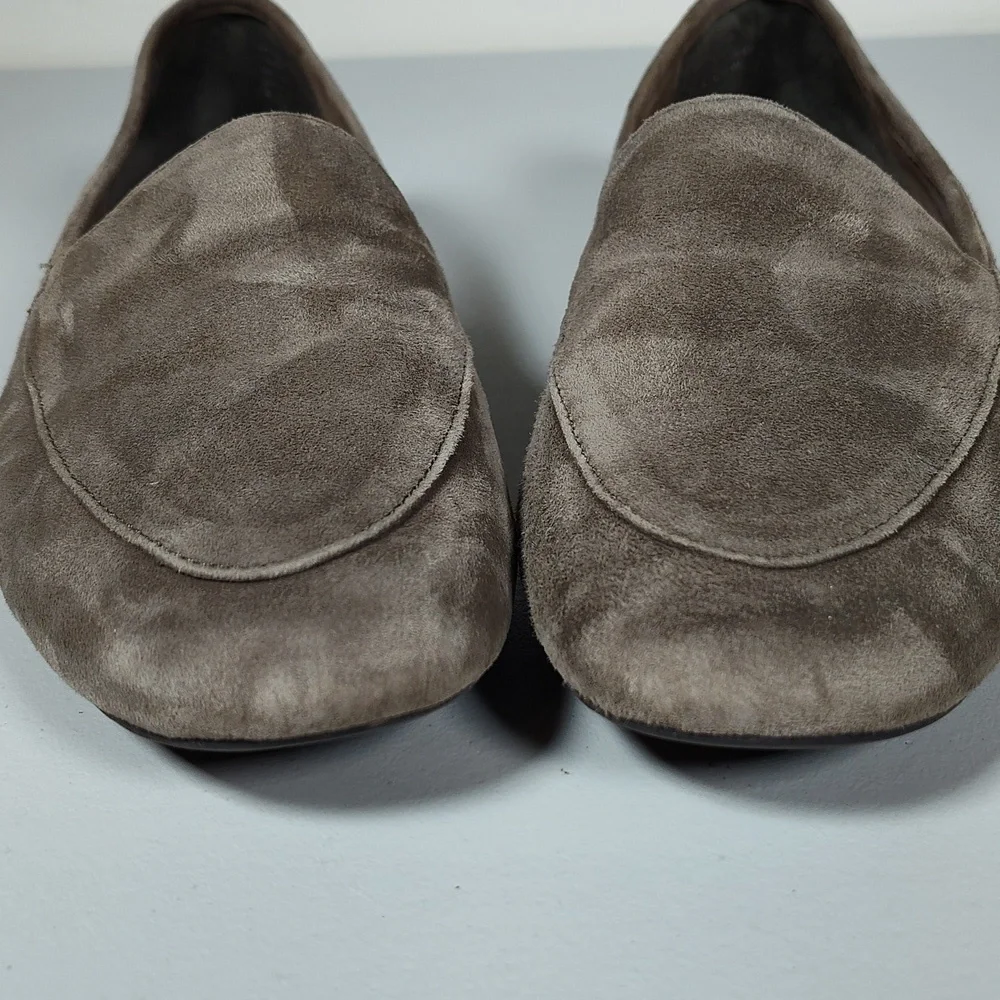 Birdies Vesper Suede Loafer‎ Flats in Moss Green 6